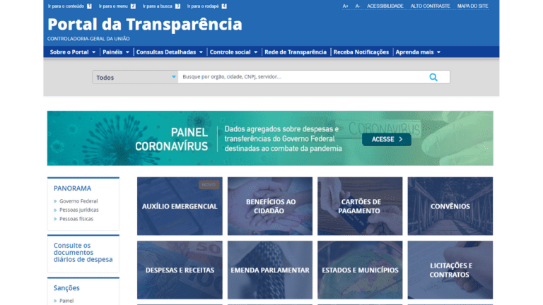 bxblue - portal da transparência, site, acesso online