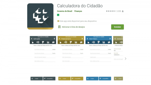 bxblue - calculadora do cidadão - instalação aplicativo, download