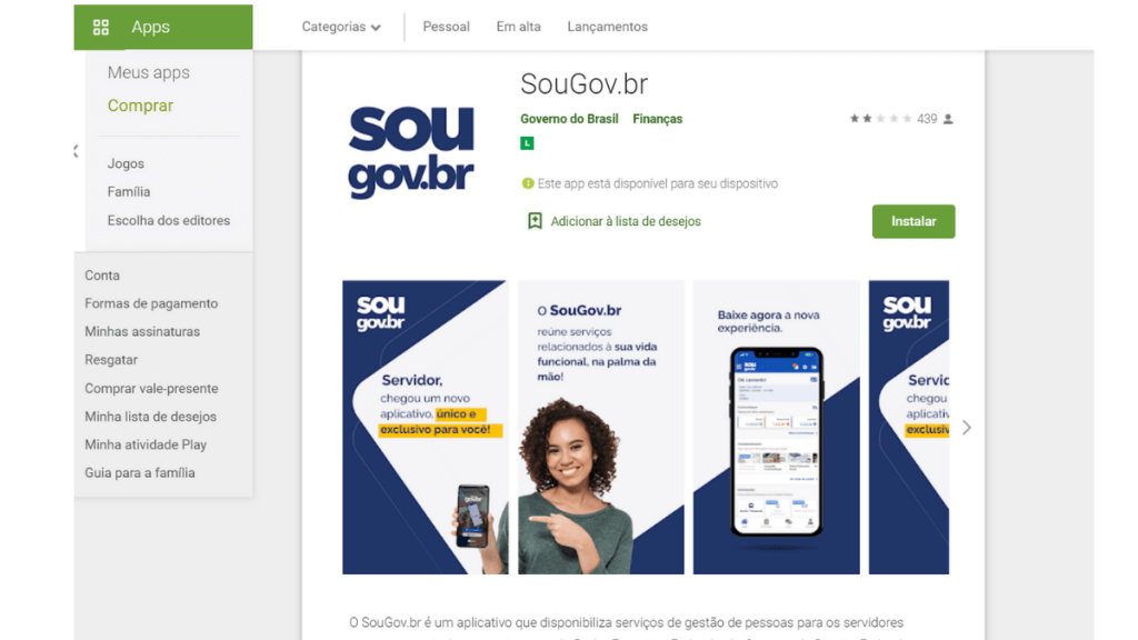 bxblue - aplicativo SouGovbr - download Google Play